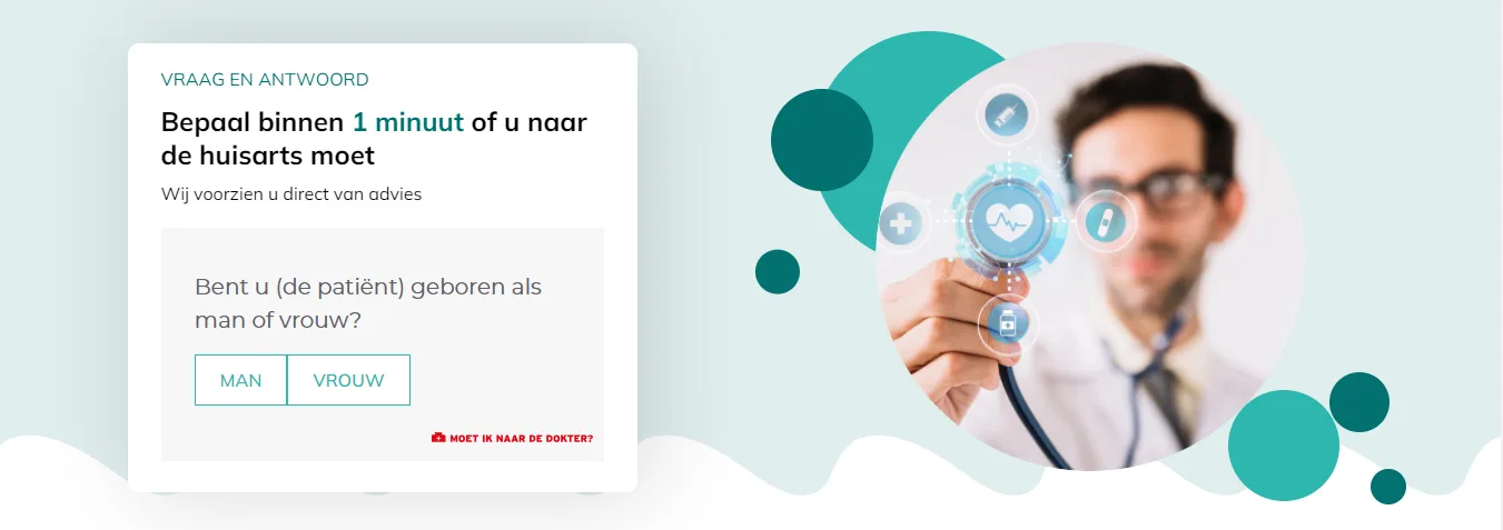 Bepaal binnen 1 minuut of u naar de huisarts moet